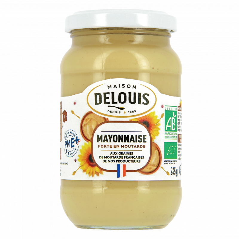 Dijonnaise, mayonnaise forte en moutarde, 245g