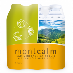 Eau minérale naturelle plate 0,5l, pack de 6