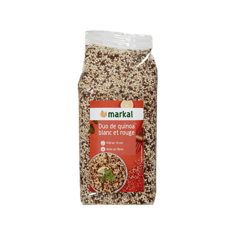 Graine de quinoa réal duo rouge et blanche 500g