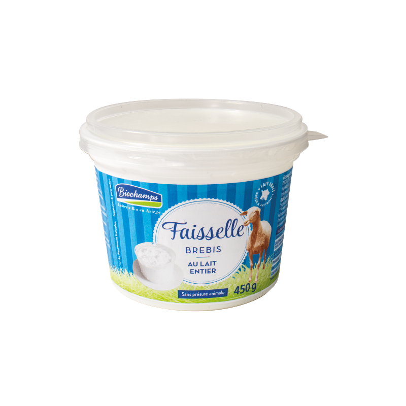 Faisselle de brebis au lait entier, sans présure animale 450g