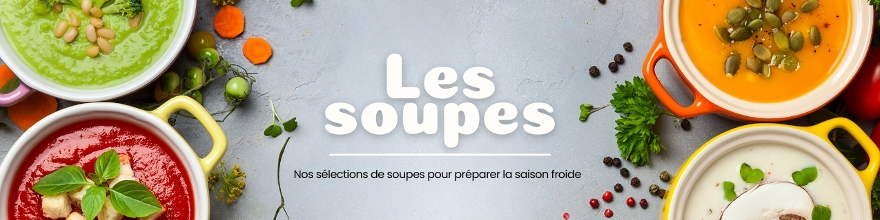 Bandeau de présentation de l'article sur les soupes bio