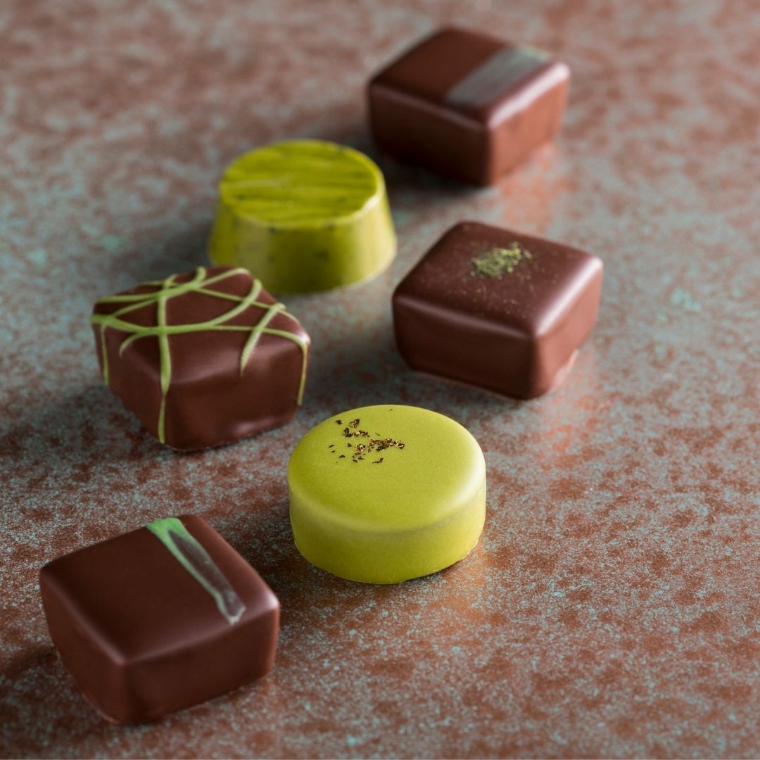 Chocolat fourrés au matcha