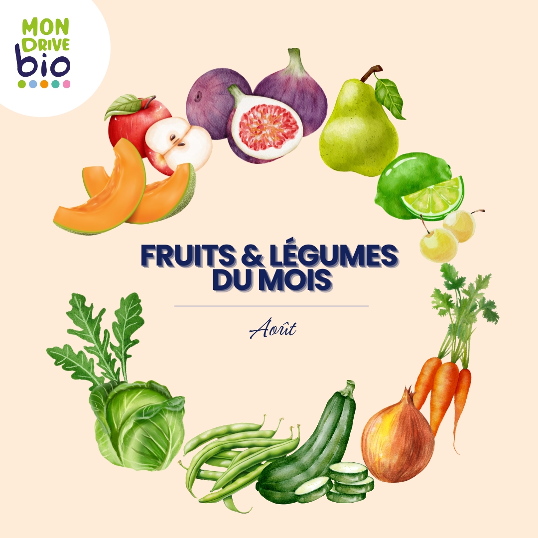 Fruits et légumes du mois d'août