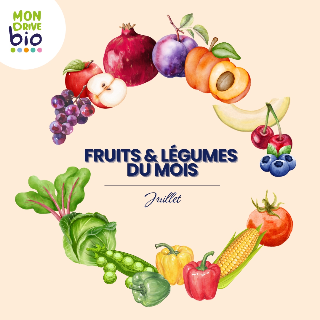 Fruits et légumes du mois de juillet