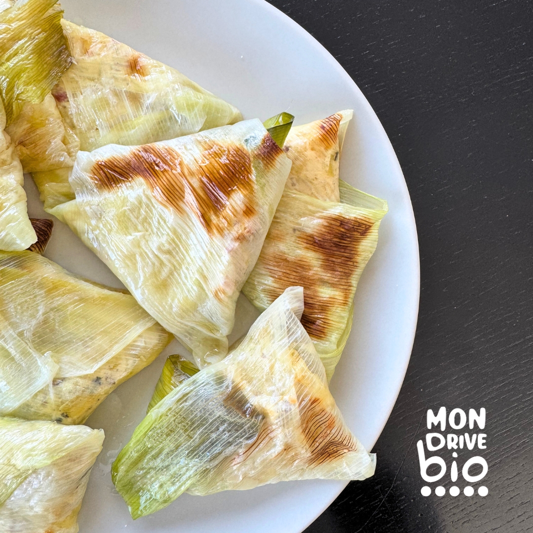 Recette de samoussas aux poireaux et lardons