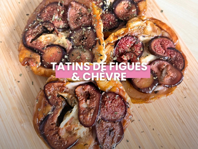 Tarte tatin de figues et chèvre