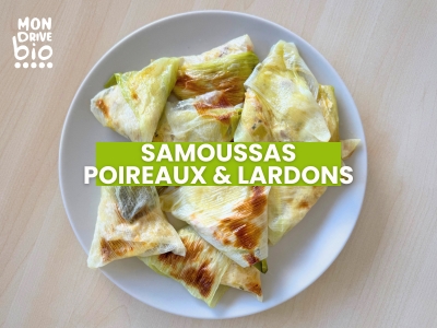 Samoussas de poireaux & lardons
